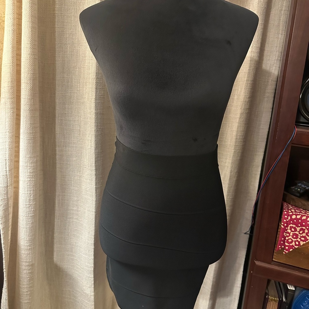BCBG Black Bandage Mini Skirt